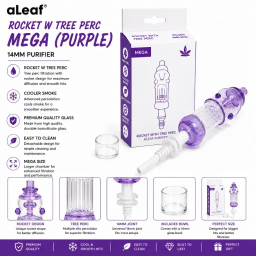 [PC37980] ALEAF ROCKET W TREE PERC MEGA (PURPLE)