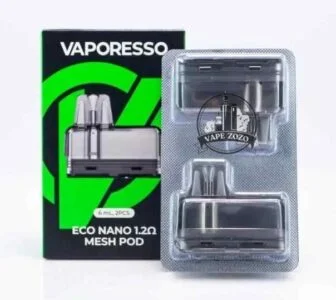 [AM016627] Vaporesso Pod+Coil Eco Nano (2 Pack) 6mL Mesh 1.2 ohm