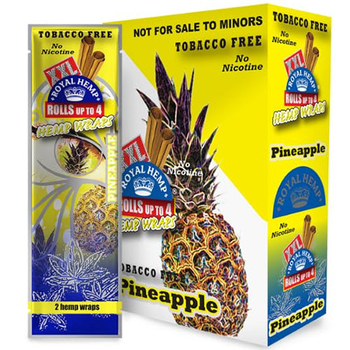 [AM022860] XXL Hemp Wraps Pineapple 25ct