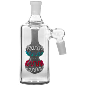 [AM024828] Ash Catcher Double Circle With Double Color Lines 7694 14mm 5" 45 Degree Black