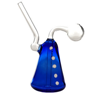 [AM025125] O.B. Water Pipe Bell with Dots 2122a 6.0" Blue
