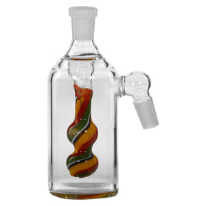 [AM025687] Ash Catcher Double Circle With A Designer Pattern 7693 14mm 5" 45 Degree Green Red