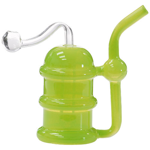 [AM025781] O.B. Water Pipe 3Ring 2149a 5.0" Milky Green